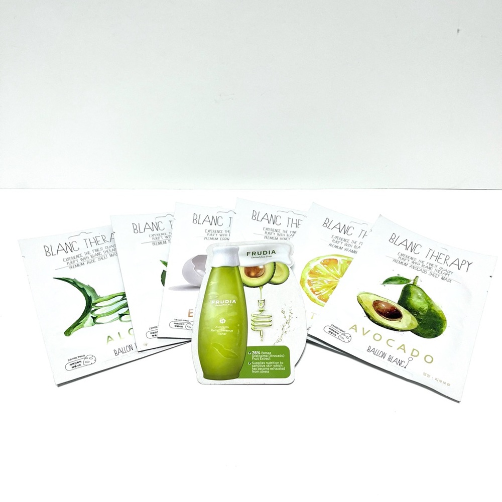 NWT Blanc Therapy Facial Sheet Masks + Toner Sample